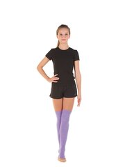 Гетры вязаные с вырезом под пятку для гимнастики  СОЛО (сиреневые)