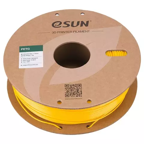 Катушка PETG-пластика ESUN 1.75 мм 1кг., ярко-желтая