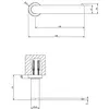 Gessi 38849#149 Gessi Emporio accessories Настенный держатель для туалетной бумаги. Вертикальная/горизонтальная установка, цвет: Finox Brushed Nickel