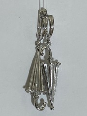 Зонтики (серьги из серебра)