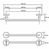 Bemeta 156204022 GRAPHIT: Полотенцедержатель 450 мм