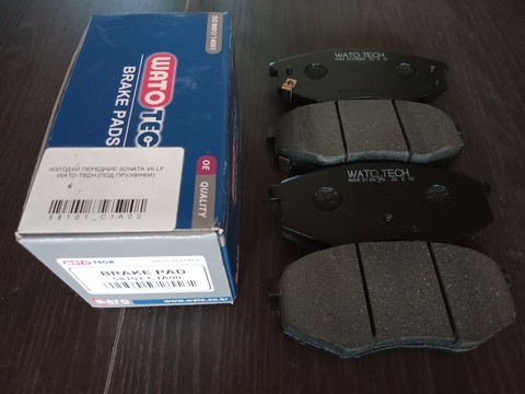КОЛОДКИ ПЕРЕДНИЕ SONATA VII LF WATO-TECH (ПОД ПРУЖИНКИ)