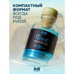 Intt Frost Massage Gel - Съедобный массажный гель с охлаждающим эффектом, 30 мл