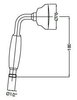 Cezares CZR-U-D1FC-01-M CZR-U-D1FC-01-M Ручной душ, ручка металлическая, исполнение хром