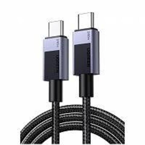 Кабель UGREEN L513 (45067) Type C 2.0 Male To Type C 2.0 Male Charging&Data Cable(240W Max) 1м черный