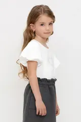 блузка  для девочки  КР 302586/сахар к501