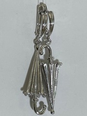 Зонтики (серьги из серебра)
