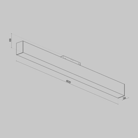 Магнитный трековый светильник Maytoni BASIS TR012-2-20W3K-B