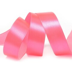 Лента атласная 20 мм. розовая. Длина 27.4м