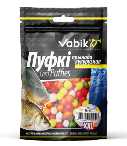 Приманка Vabik CORN PUFFIES XXL Микс ( заказ от 5 шт) 6-8 мм