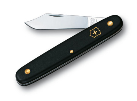 Нож складной Victorinox садовый, 110 mm, Black (1.9010)