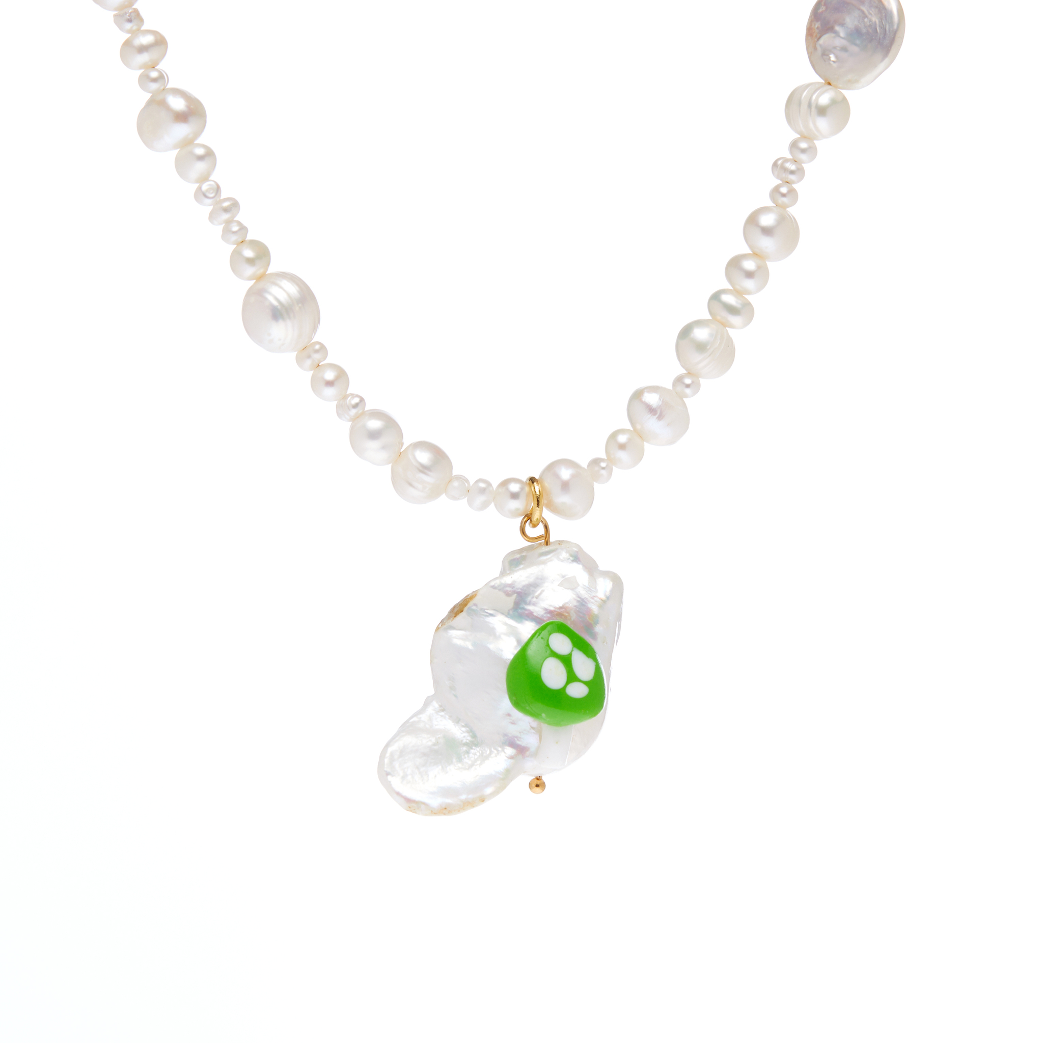 Колье The Green Mushroom Necklace купить онлайн по цене 9180 ₽ |  Интернет-магазин VIVA LA VIKA