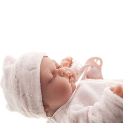 Munecas Antonio Juan Кукла пупс Луни в розовом, 26 см, винил (40183)