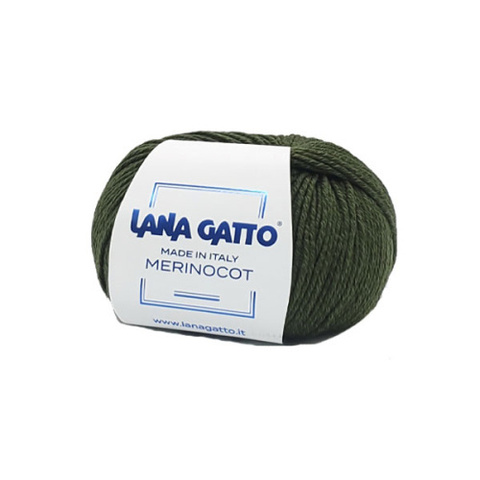 Пряжа Lana Gatto Merinocot 14256 хаки