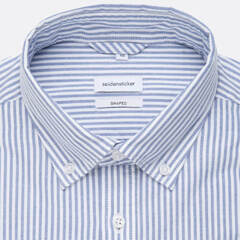 Сорочка Seidensticker Shaped Fit 01.233042-12 из оксфорда в голубую полоску
