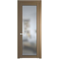 Межкомнатная дверь эмаль Profil Doors 1.1.2PD перламутр золото остеклённая