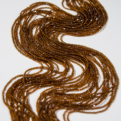 Янтарная шпинель синтетическая, 2мм, шар, микроогранка