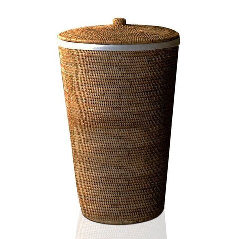 Decor Walther 0922392 Decor Walther Basket WB Корзина для белья 40x65см, с крышкой, цвет: ротанг темный