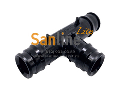 Тройник 25x32x25 Sanline Lite переходной с штуцерами (PPSU)