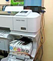 Комплект СНПЧ для Epson SC-T3000/T5000/T7000 с декодером.