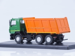 MAZ-6501 tipper restyling green-orange 1:43 Start Scale Models (SSM)