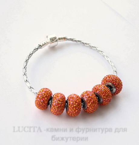 Основа для браслета "Пандора" 19,5 см (цвет - платина)