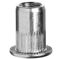 ЗУБР М12, станд. бортик, 80 шт, стальные резьбовые заклепки с насечками, Профессионал (31317-12)