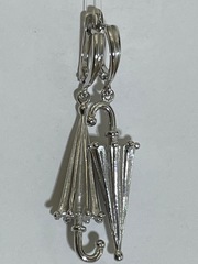 Зонтики (серьги из серебра)