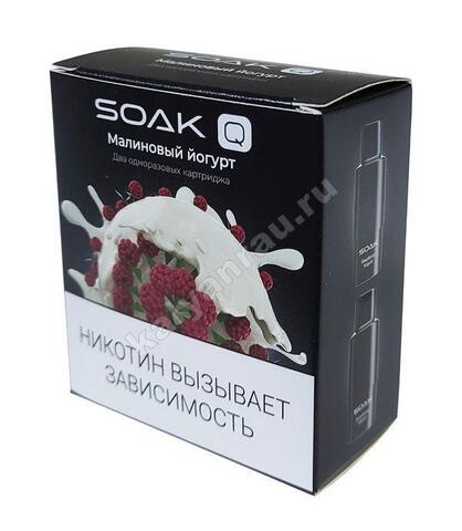 Картриджи SOAK Q 1500 затяжек - Малиновый йогурт (Raspberry Yogurt)