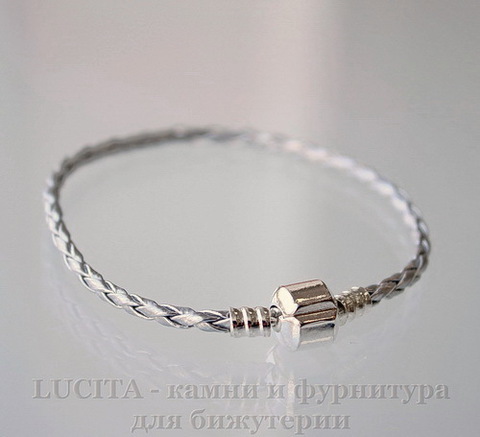 Основа для браслета "Пандора" 19,5 см (цвет - платина)
