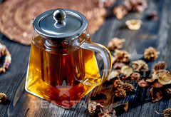 Квадратный заварочный стеклянный чайник с фильтром, 500 мл