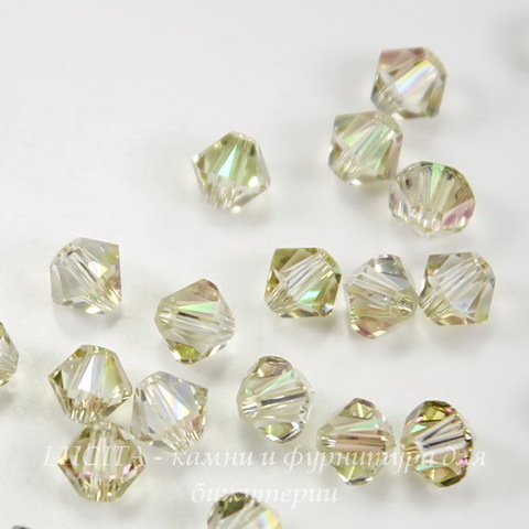 5328 Бусина - биконус Сваровски Crystal Luminous Green 4 мм, 10 штук ()