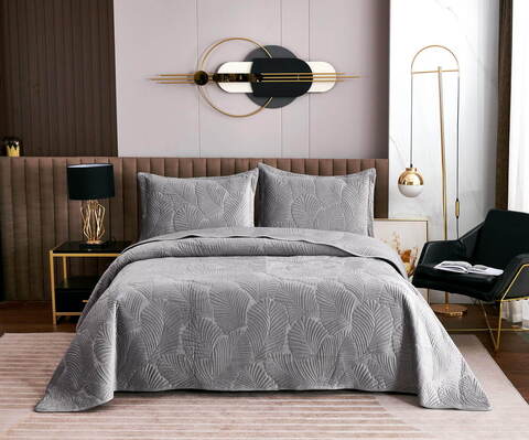 Покрывало 240х260 и 2 наволочки 50х70 Sofi De MarkO Ноэль лиловое