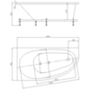 Aquatek DIV160-0000001 Ванна угловая, 160*90 левая