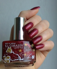 El Corazon Лак Confetti 514a  вишнёвый