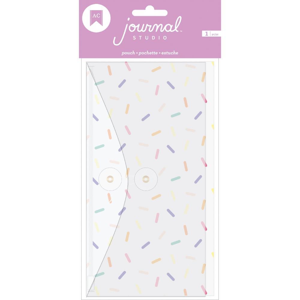 Конверт с кармашками American Crafts Journal Studio Zipper Pouch Colorful Confetti -11х21 см