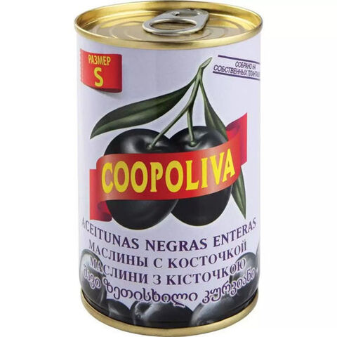Маслины S с косточкой Coopoliva 300г