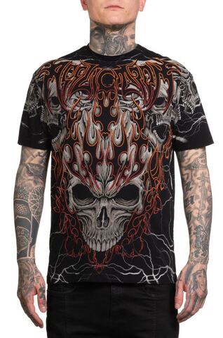 Affliction | Футболка мужская Cosmic Inferno Tee A26787 перед