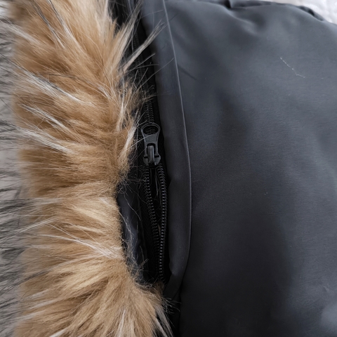 Комбинезон детский, зимний, от 3-6 мес, серый