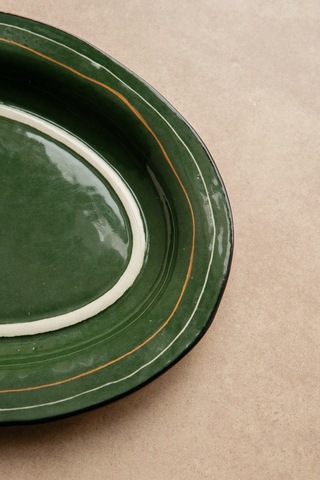 Тарелка Dolce far niente, зеленая