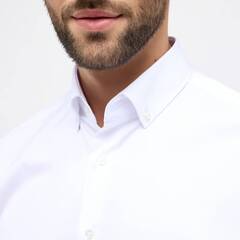 Сорочка мужская Eterna Modern Fit 8817-X17U-00 из твила белая
