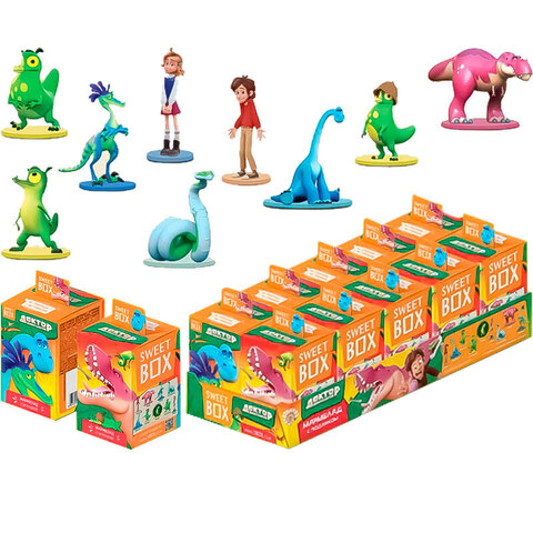 ДОКТОР ДИНОЗАВРОВ SWEET BOX Мармелад с игрушкой в коробочке 1кор*12бл*10шт, 10гр