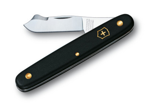 Нож складной Victorinox садовый, 110 mm, Black (1.9040)