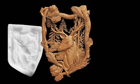 Силиконовый молд № 0237 Олень