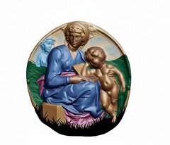 Силиконовый молд № 590 Мадонна ( Тондо Питти»)