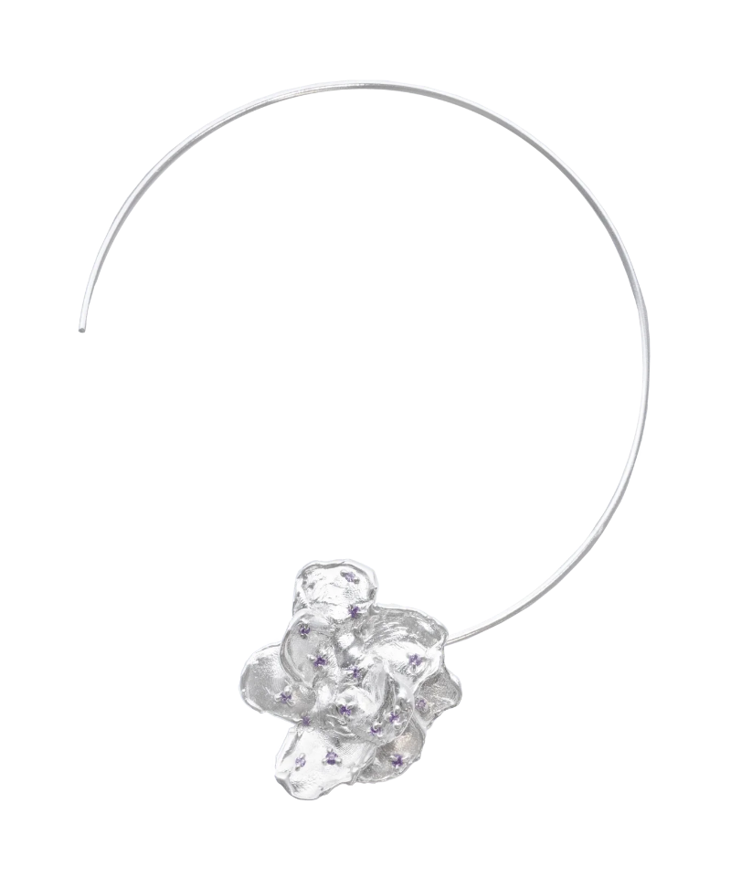 ЦВЕТОЧНЫЙ ЧОКЕР С ФИАНИТОМ