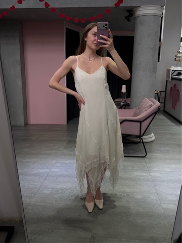 Сорочка миди Miss айвори