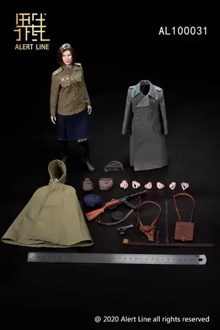 Фигурка Офицер НКВД женщина масштаб 1/6 Советская Армия ВОВ