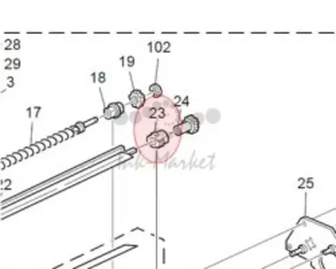 Майларовая (плёночная) уплотнительная планка Ricoh Bushing collection mylar A2322290
