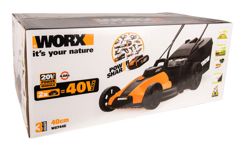 Газонокосилка аккумуляторная WORX WG744E.9 40В